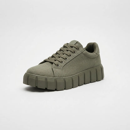 Tie-dye platformsneakers voor dames met grove zool