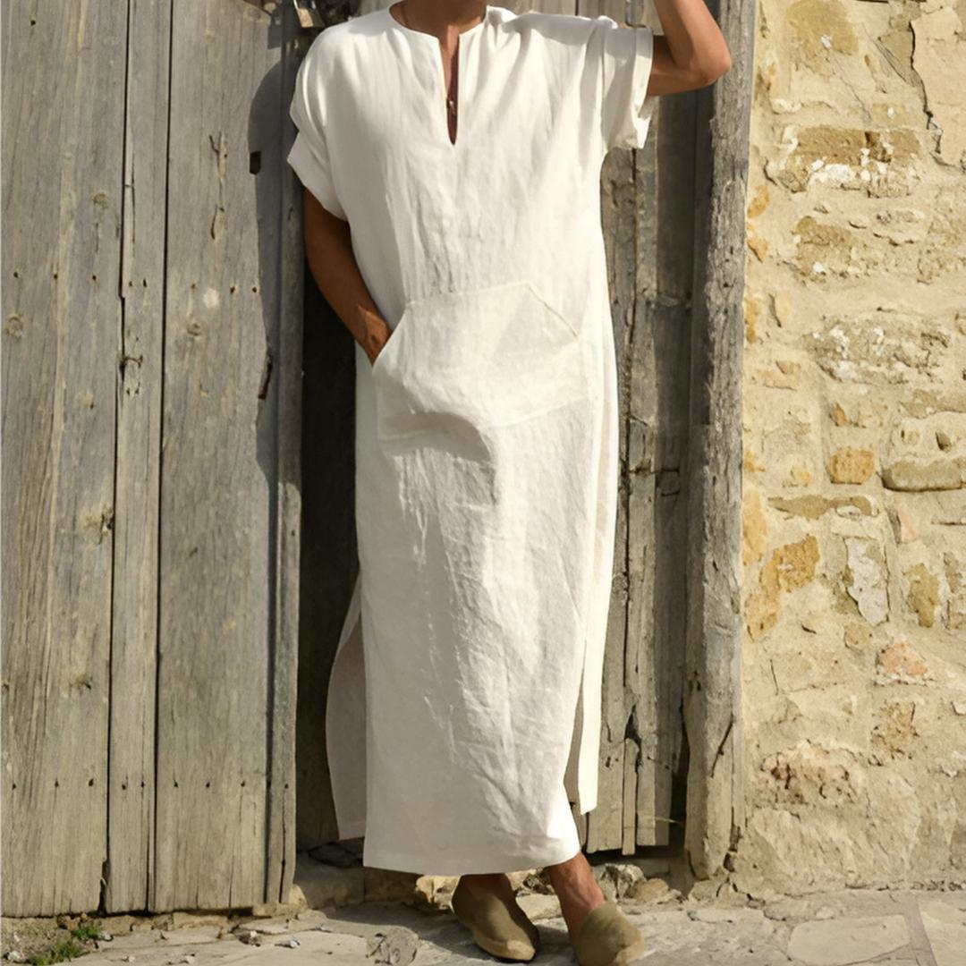 Image of Tijn | Heren Kaftan Long Shirt met Losse Pasvorm
