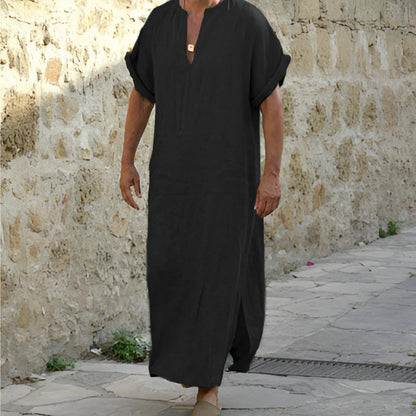 Image of Tijn | Heren Kaftan Long Shirt met Losse Pasvorm