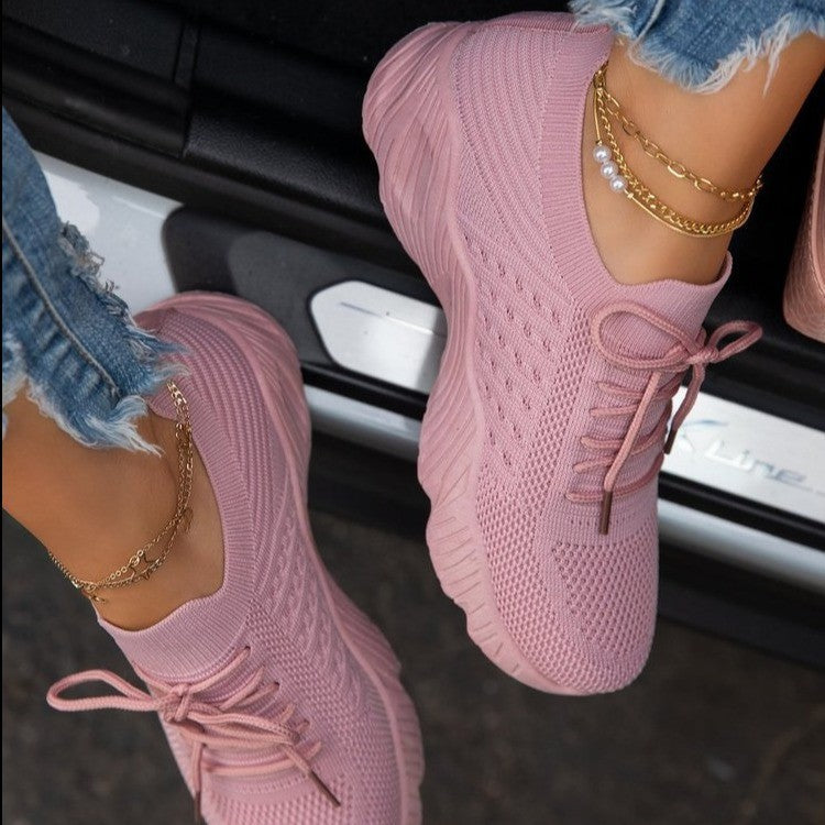 Image of Tineke | Dames Veterschoenen - Atletische Sneakers