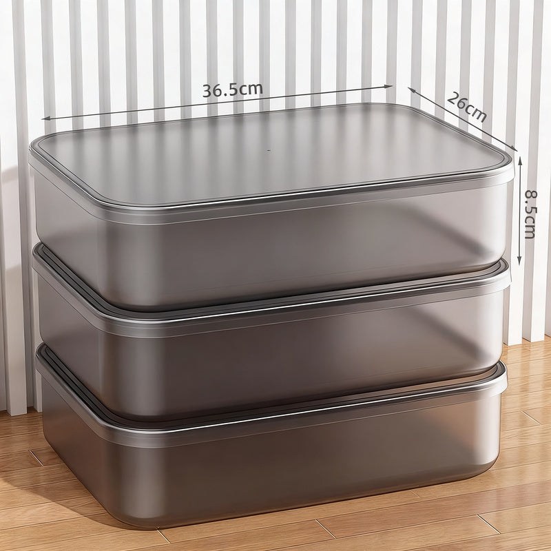 Transparante kunststof opbergbox