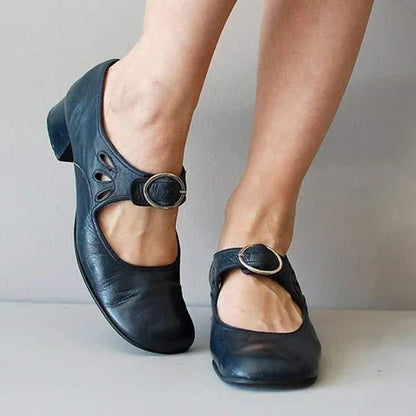 Image of Truus | Dames Mary Jane Schoenen met Blokhak