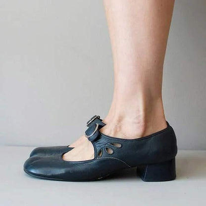 Image of Truus | Dames Mary Jane Schoenen met Blokhak