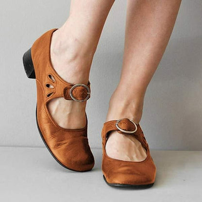 Image of Truus | Dames Mary Jane Schoenen met Blokhak