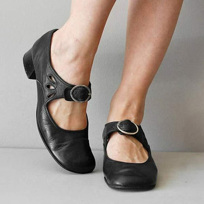 Image of Truus | Dames Mary Jane Schoenen met Blokhak