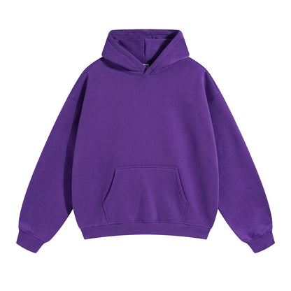 Unisex loose-fit hoodie van biologisch katoen met kangoeroezak