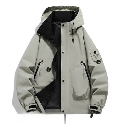 Unisex ski-winterjas met capuchon en lange mouwen