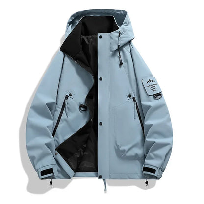 Unisex ski-winterjas met capuchon en lange mouwen