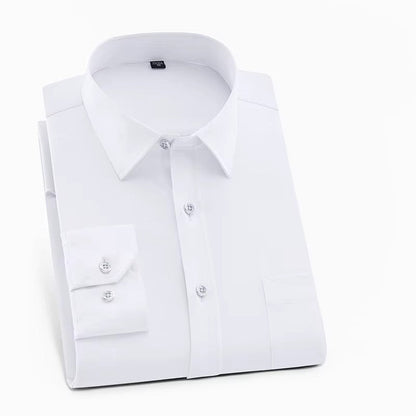 Smart-casual herenoverhemd met stretch