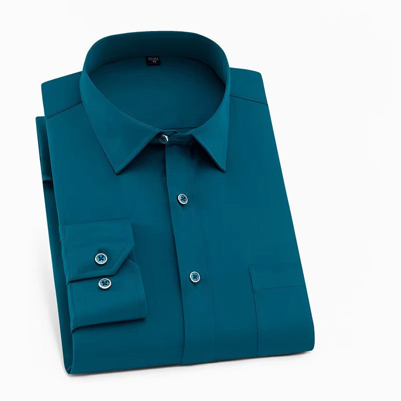 Smart-casual herenoverhemd met stretch