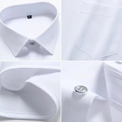 Smart-casual herenoverhemd met stretch