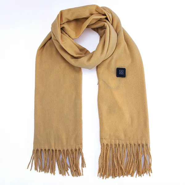 Verwarmde fleece sjaal en nekwarmer met USB-voeding en drie warmtestanden