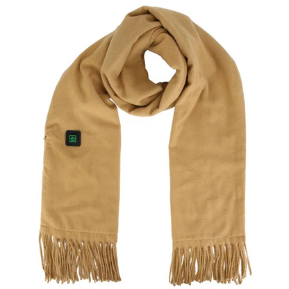 Verwarmde fleece sjaal en nekwarmer met USB-voeding en drie warmtestanden