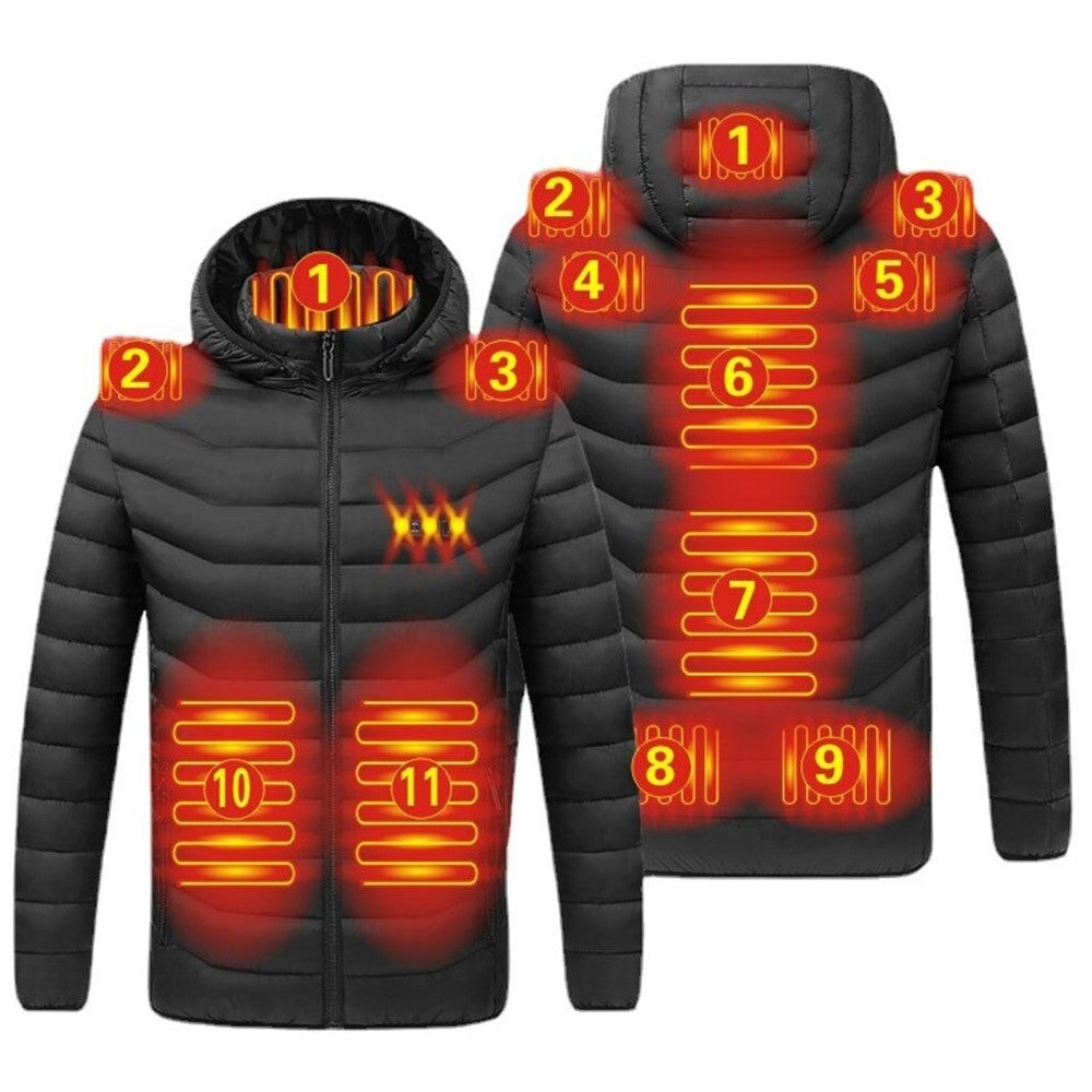 Verwarmde uniseks jas