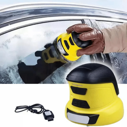 Verwarmde voorruitkrabber met automatische ijsverwijdering voor rijden in de winter