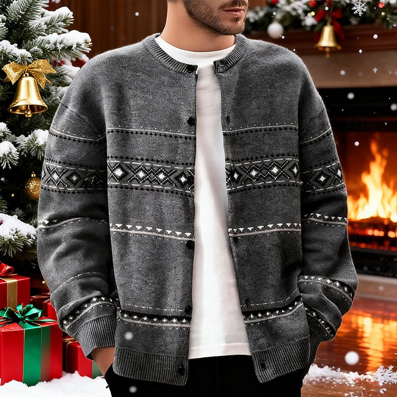 Vest met kerstpatroon