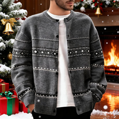 Vest met kerstpatroon