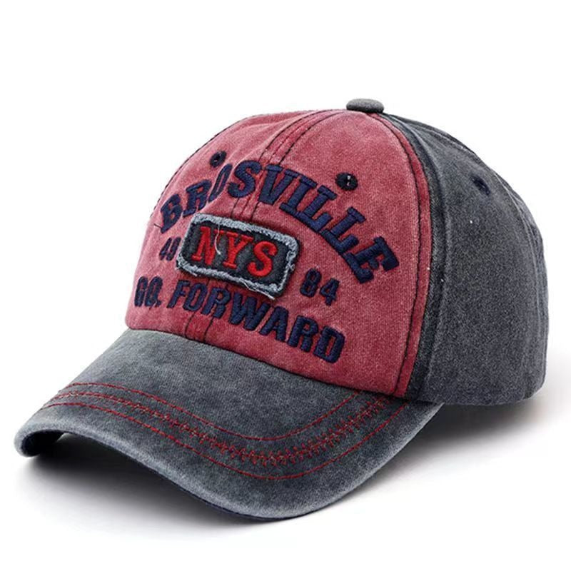 Vintage-geïnspireerde baseballcap met distressed-look voor heren