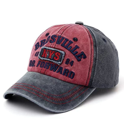 Vintage-geïnspireerde baseballcap met distressed-look voor heren