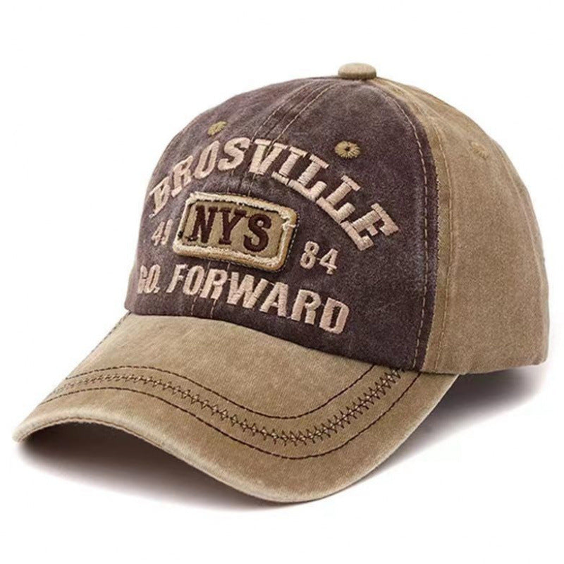 Vintage-geïnspireerde baseballcap met distressed-look voor heren