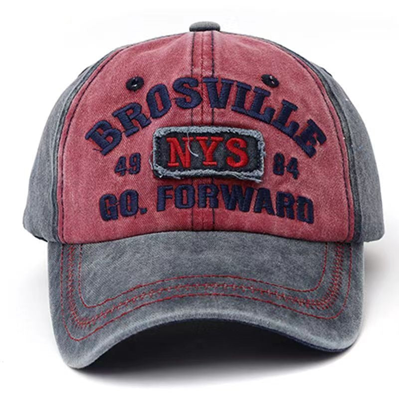 Vintage-geïnspireerde baseballcap met distressed-look voor heren