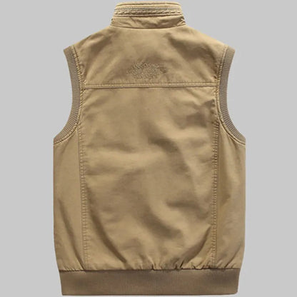 Vintage outdoor bodywarmer met praktische zakken voor heren