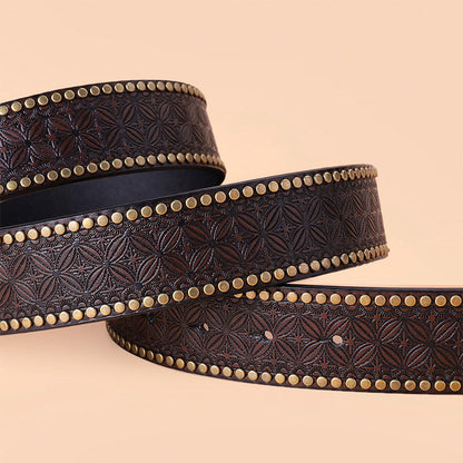 Vintage westernriem met diermotiefgesp – 4 designs