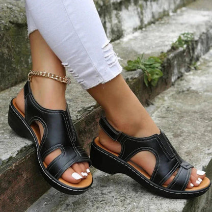 Image of Virginia | Dames Sleehak Sandalen met Enkelbandje