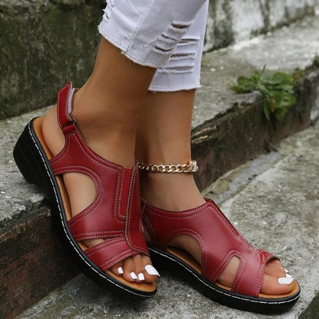 Image of Virginia | Dames Sleehak Sandalen met Enkelbandje