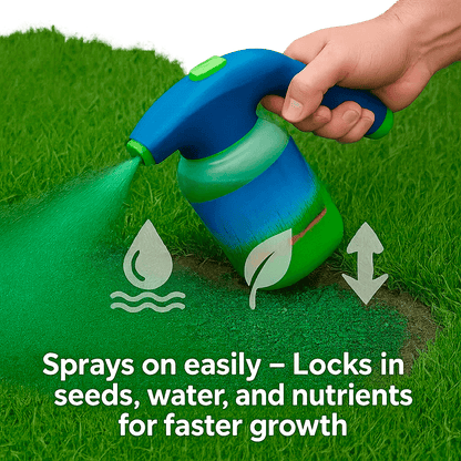 Vloeibaar Gazon Hydro Mousse Spray - Graszaad Spray - Eenvoudig Aan te Brengen voor Kale Plekken & Drukbelopen Gazons