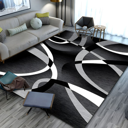 Vloerkleed van polyestervezel met moderne geometrische look