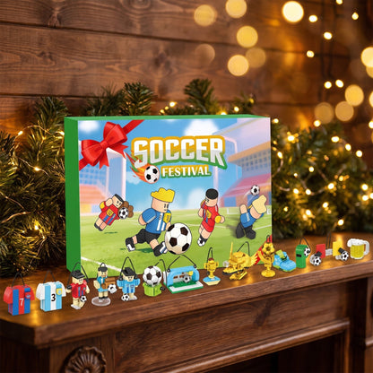 Voetbal Adventskalender, 600 Stukjes Bouwsels om in de Kerstboom te Hangen