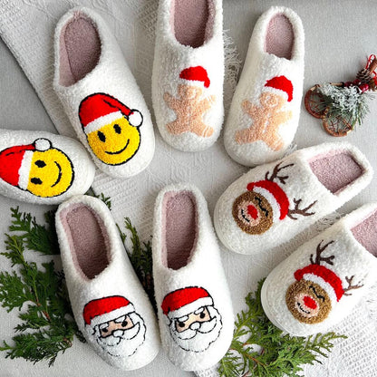 Vrolijke kerstpantoffels