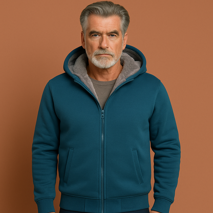 Warm wintervest voor heren met capuchon en zachte voering