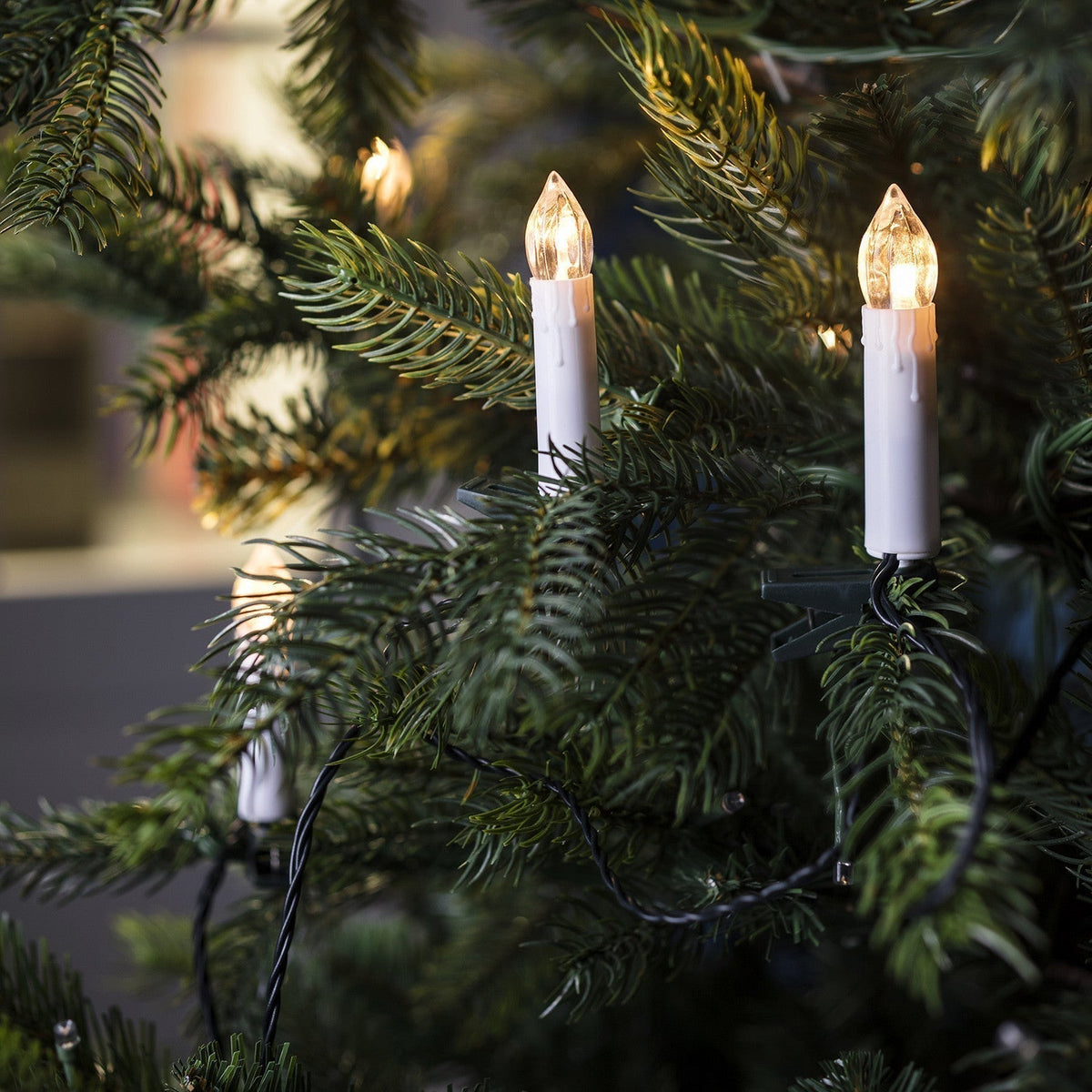 Warmwitte led-kaarsverlichting – Klassieke kerstdecoratie voor in de kerstboom
