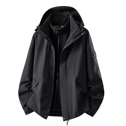 Waterdichte 3-in-1 outdoorjas voor dames met uitneembare fleece binnenlaag en zakken