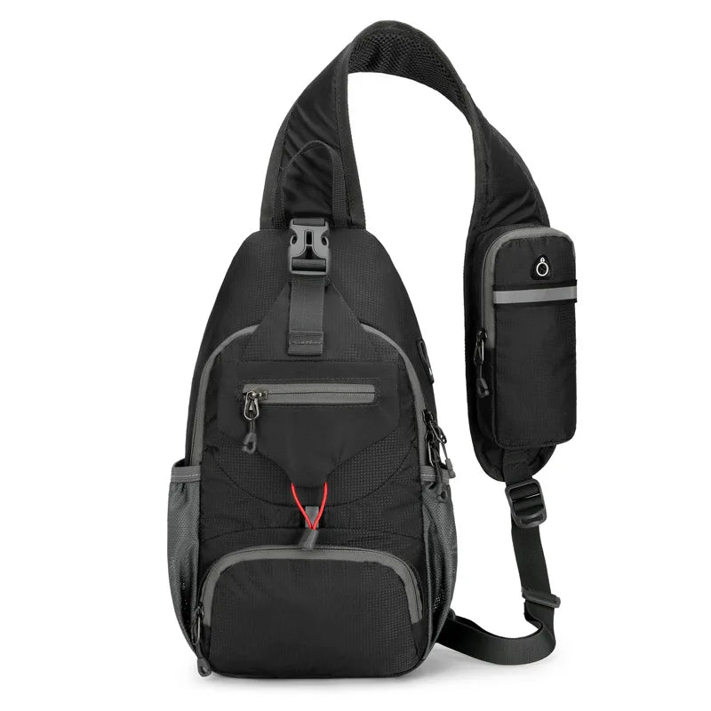 Waterdichte antidiefstal schouderrugzak met meerdere vakken – Lichtgewicht crossbody reistas
