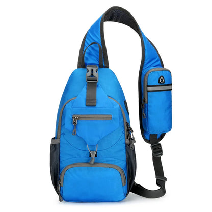 Waterdichte antidiefstal schouderrugzak met meerdere vakken – Lichtgewicht crossbody reistas