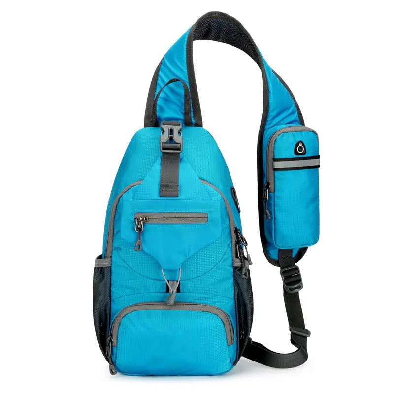 Waterdichte antidiefstal schouderrugzak met meerdere vakken – Lichtgewicht crossbody reistas