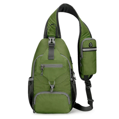 Waterdichte antidiefstal schouderrugzak met meerdere vakken – Lichtgewicht crossbody reistas