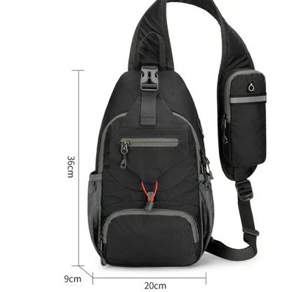 Waterdichte antidiefstal schouderrugzak met meerdere vakken – Lichtgewicht crossbody reistas