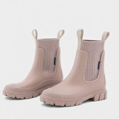Waterdichte chelsea boots voor dames – Instapmodel met gladde afwerking