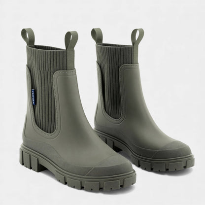 Waterdichte chelsea boots voor dames – Instapmodel met gladde afwerking