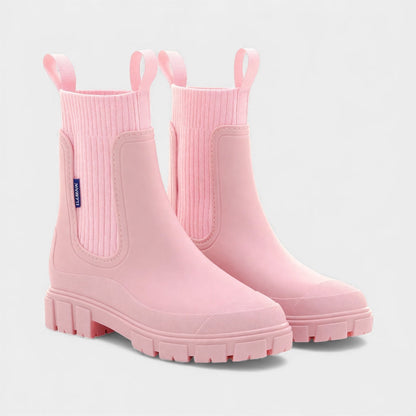 Waterdichte chelsea boots voor dames – Instapmodel met gladde afwerking