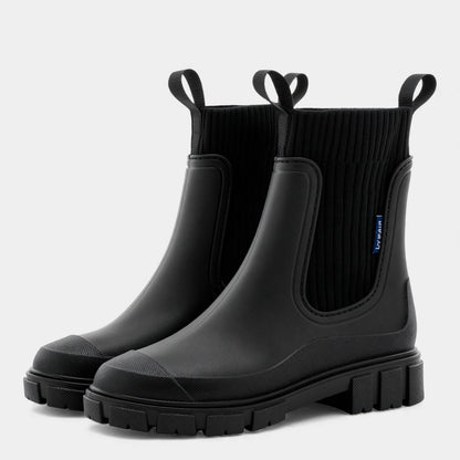 Waterdichte chelsea boots voor dames – Instapmodel met gladde afwerking