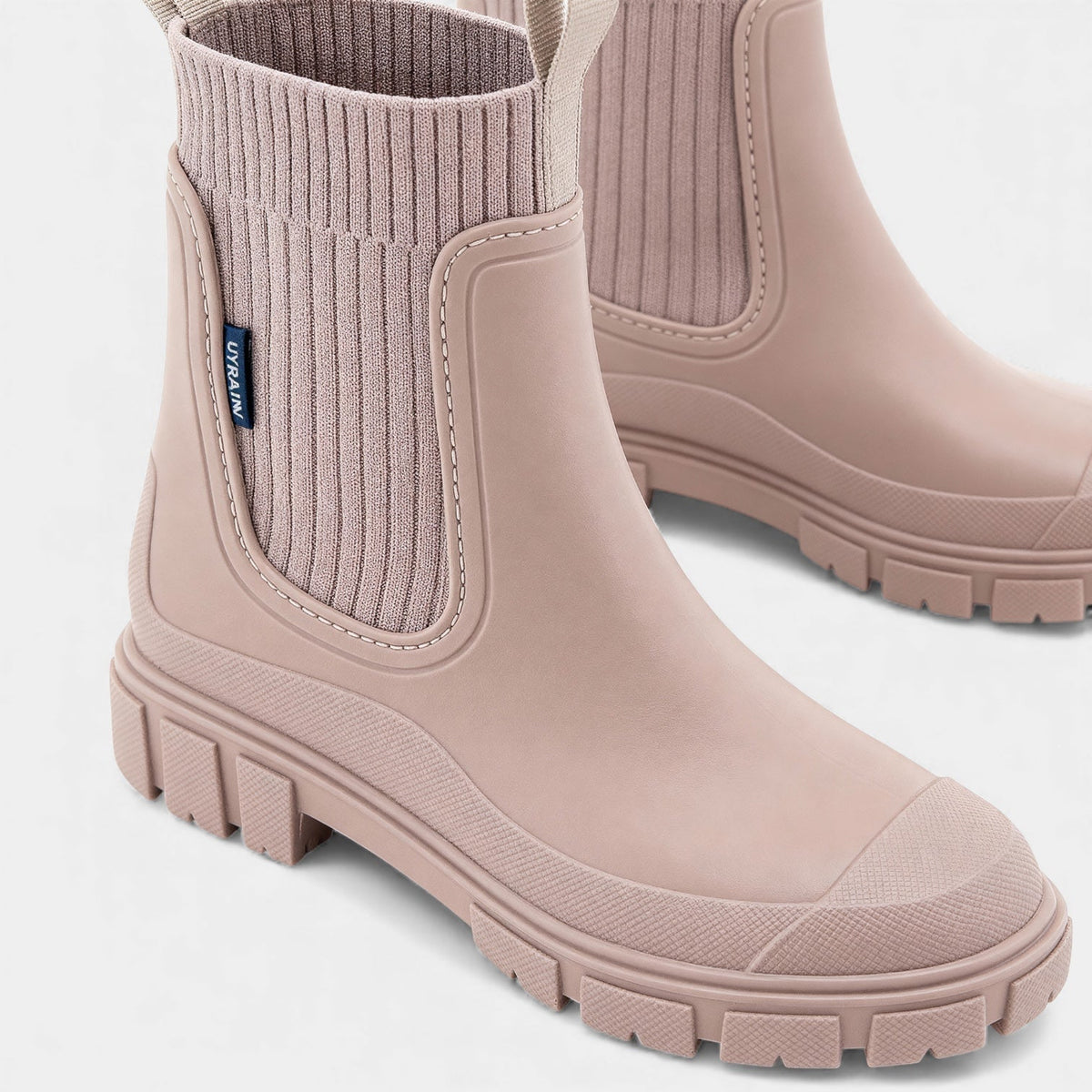 Waterdichte chelsea boots voor dames – Instapmodel met gladde afwerking