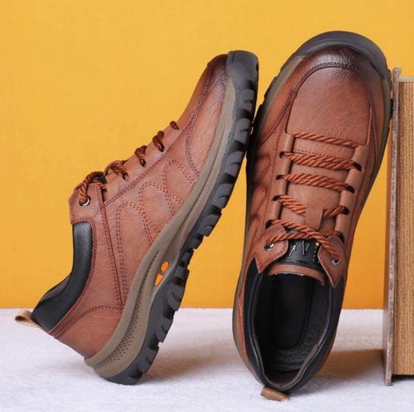 Waterdichte orthopedische leren ondersteunende schoenen