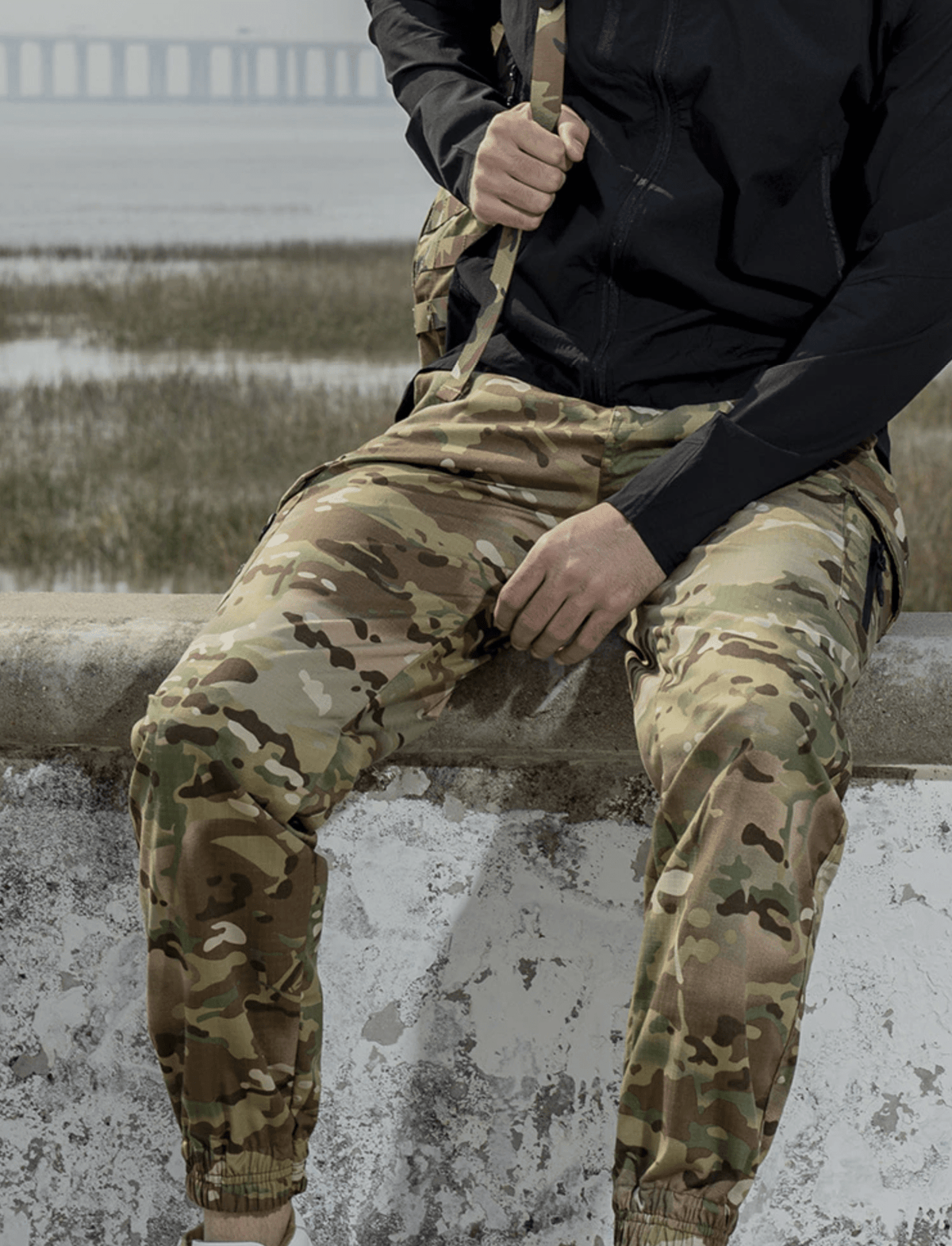 Waterdichte tech jogger voor heren