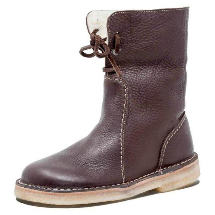 Waterdichte winterlaarzen voor dames met fleece en wollen voering