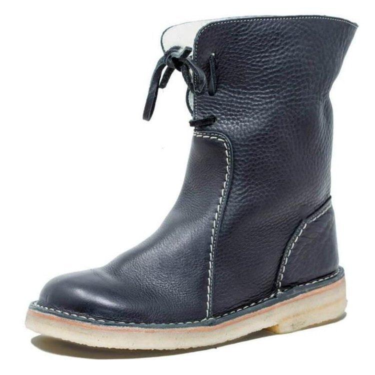 Waterdichte winterlaarzen voor dames met fleece en wollen voering